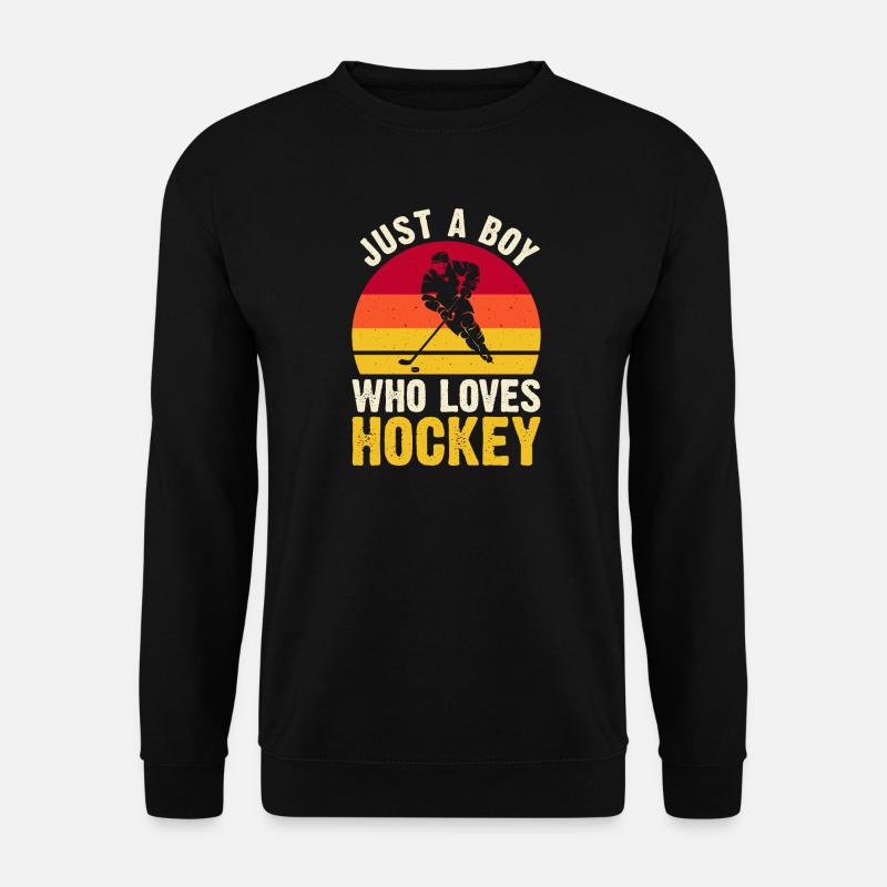 Hockey Eishockey Eishockeyspieler Geschenk - Unisex Sweatshirt - black