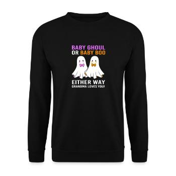 Révélation du sexe d’Halloween - Sweat-shirt Unisexe - noir - Devant - Alina (178cm) & Michal (187cm)
