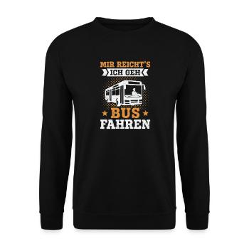 Bus Driver School Bus Driver Bus Driver Bus - Unisex Sweatshirt - black - Front - Alina (178cm) & Michal (187cm)