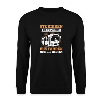 Bus Driver School Bus Driver Bus Driver Bus - Unisex Sweatshirt - black - Front - Alina (178cm) & Michal (187cm)