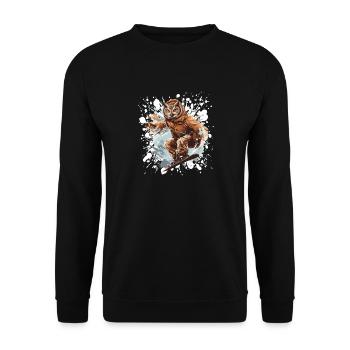 Eule Snowboard - Unisex Pullover - Schwarz - Vorne - Alina (178cm) & Michal (187cm)