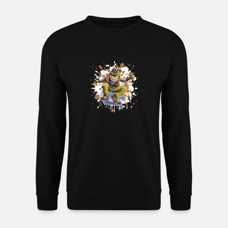 Frog Snowboard - Unisex Sweatshirt - black