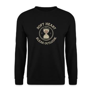 Ethischer Nihilismus, Existenzieller Humor, - Unisex Pullover - Schwarz - Vorne - Alina (178cm) & Michal (187cm)