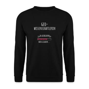 Geoscientist Studies Training Gift - Unisex Sweatshirt - black - Front - Alina (178cm) & Michal (187cm)