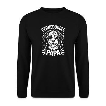 Bernedoodle dire papa blague Bernedoodle cadeau - Sweat-shirt Unisexe - noir - Devant - Alina (178cm) & Michal (187cm)