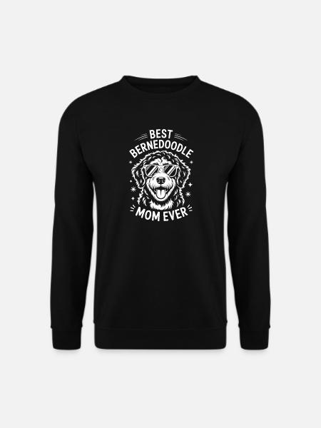 Bernedoodle Saying Mom Joke Bernedoodle Gift - Unisex Sweatshirt - black