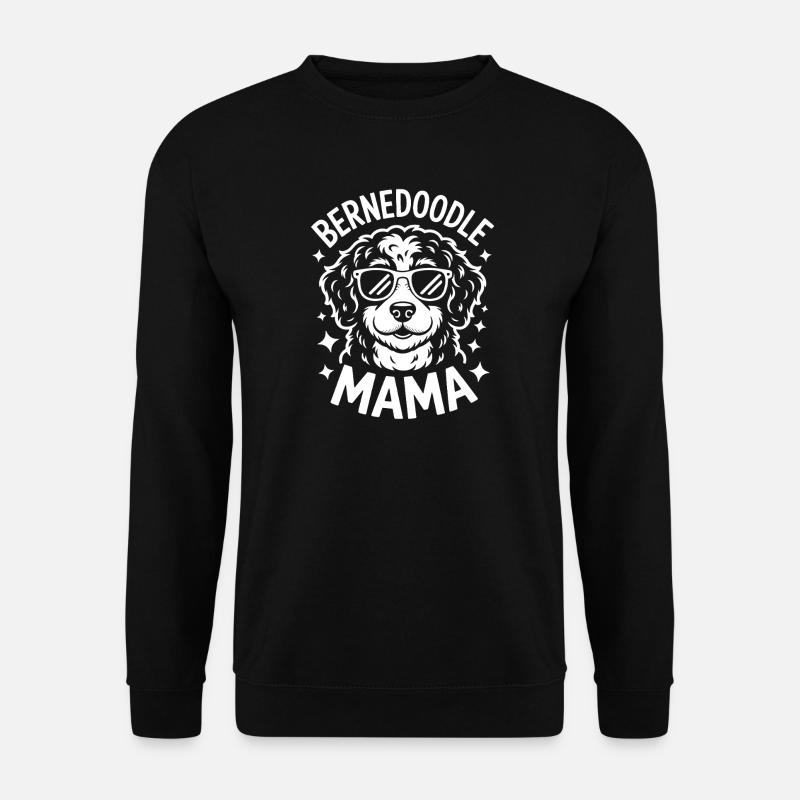 Bernedoodle Spruch Mama Witz Bernedoodle Geschenk - Unisex Pullover - Schwarz