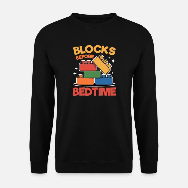Building Blocks Kids Brick Builder - Unisex Pullover - Schwarz