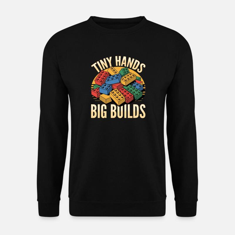 Building Blocks Kids Brick Builder - Unisex Sweatshirt - black
