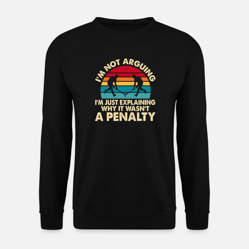 Hockey Eishockey Eishockeyspieler Geschenk - Unisex Sweatshirt - black