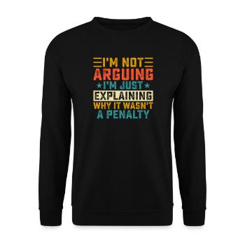 Hockey Eishockey Eishockeyspieler Geschenk - Unisex Sweatshirt - black - Front - Alina (178cm) & Michal (187cm)
