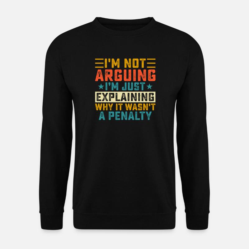 Hockey Eishockey Eishockeyspieler Geschenk - Unisex Pullover - Schwarz