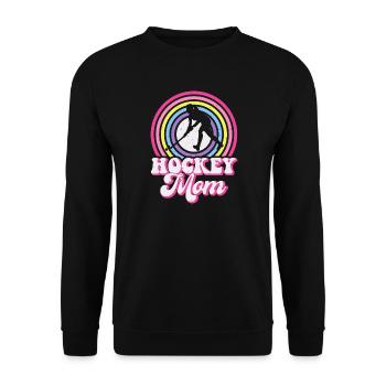 Hockey Eishockey Eishockeyspieler Geschenk - Unisex Sweatshirt - black - Front - Alina (178cm) & Michal (187cm)