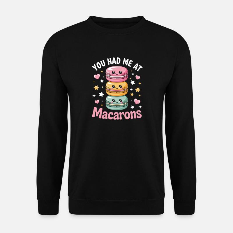 Macaron Französische Desserts - Unisex Pullover - Schwarz