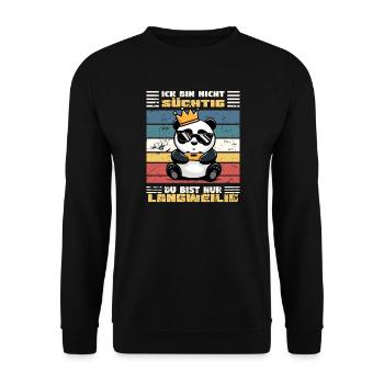 Accro aux joueurs - Sweat-shirt Unisexe - noir - Devant - Alina (178cm) & Michal (187cm)