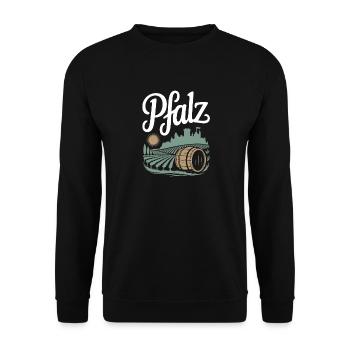 Rhineland-Palatinate Home Palatinate Vineyards Palatinate - Unisex Sweatshirt - black - Front - Alina (178cm) & Michal (187cm)
