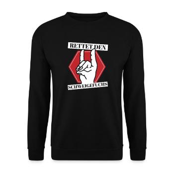 Silent Fox Teacher Primary School Kindergarten - Unisex Sweatshirt - black - Front - Alina (178cm) & Michal (187cm)