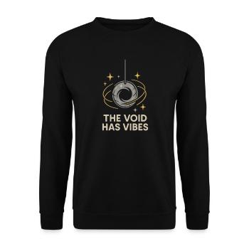 Nothing Matters Nihilism Absurd Humor - Unisex Sweatshirt - black - Front - Alina (178cm) & Michal (187cm)