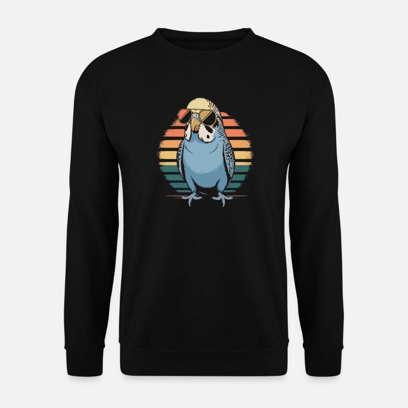 Perruche ondulée - Sweat-shirt Unisexe - noir