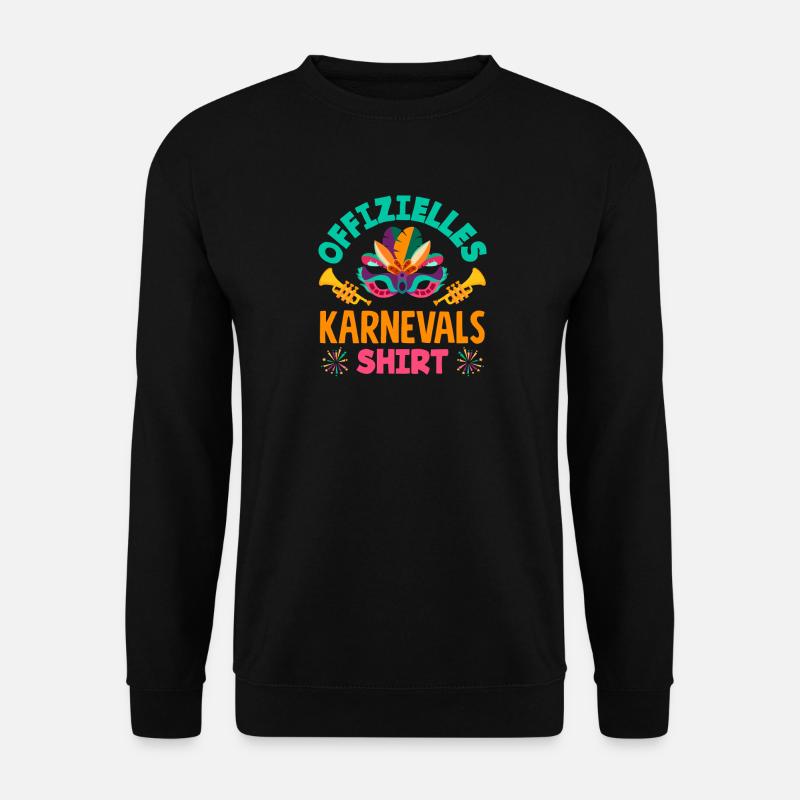 Helau Fasching Alaaf Offizielles Karneval - Unisex Pullover - Schwarz