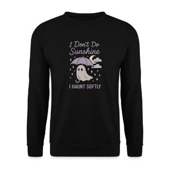 Effrayant Doux Pastel Goth Kawaii Halloween Mignon - Sweat-shirt Unisexe - noir - Devant - Alina (178cm) & Michal (187cm)