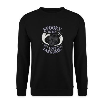 Effrayant Doux Pastel Goth Kawaii Halloween Mignon - Sweat-shirt Unisexe - noir - Devant - Alina (178cm) & Michal (187cm)