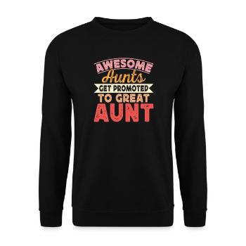 Tante Cadeau Meilleure Tante Du Monde - Sweat-shirt Unisexe - noir - Devant - Alina (178cm) & Michal (187cm)