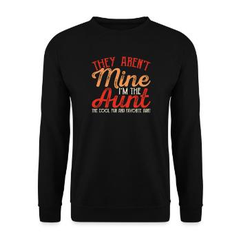 Tante Cadeau Meilleure Tante Du Monde - Sweat-shirt Unisexe - noir - Devant - Alina (178cm) & Michal (187cm)