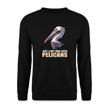 Pelikane Pelikan - Unisex Pullover - Schwarz - Vorne - Alina (178cm) & Michal (187cm)
