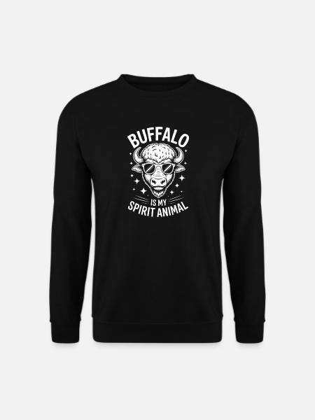Buffalo Saying Buffalo Funny Buffalo Gift - Unisex Sweatshirt - black