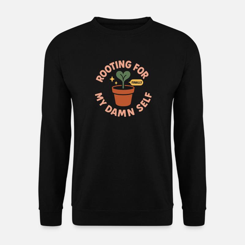 Mindful Growth, Spring Renewal, - Unisex Sweatshirt - black
