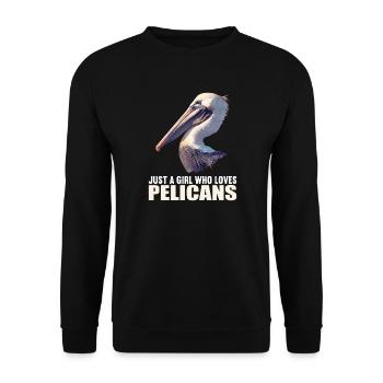 Pelikane Pelikan - Unisex Pullover - Schwarz - Vorne - Alina (178cm) & Michal (187cm)