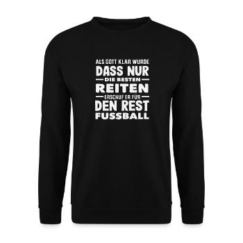 Meilleur cavalier cavalier fille poney fans - Sweat-shirt Unisexe - noir - Devant - Alina (178cm) & Michal (187cm)
