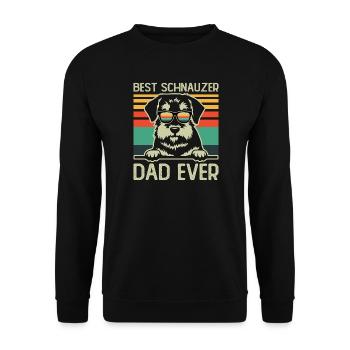 Meilleur cadeau de papa de chien Dog Lover - Sweat-shirt Unisexe - noir - Devant - Alina (178cm) & Michal (187cm)
