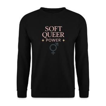 Groovy Pride Retro Égalité Queer Histoire - Sweat-shirt Unisexe - noir - Devant - Alina (178cm) & Michal (187cm)