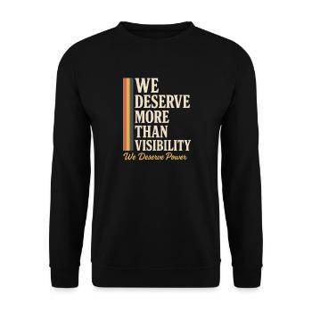 Groovy Pride Retro Égalité Queer Histoire - Sweat-shirt Unisexe - noir - Devant - Alina (178cm) & Michal (187cm)