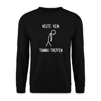 No Tuning Meeting Today Car Mechanic Mechanic Mechanic - Unisex Sweatshirt - black - Front - Alina (178cm) & Michal (187cm)