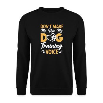 Dogs Dog Lover Dog Owner Gift - Unisex Sweatshirt - black - Front - Alina (178cm) & Michal (187cm)