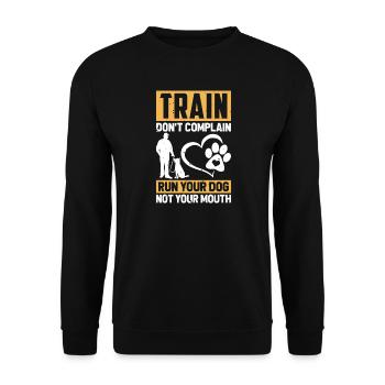 Dogs Dog Lover Dog Owner Gift - Unisex Sweatshirt - black - Front - Alina (178cm) & Michal (187cm)