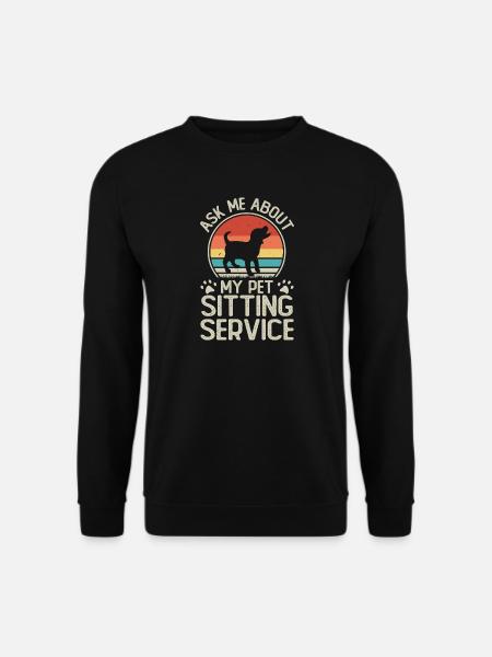 Hunde Hundeliebhaber Hundebesitzer Geschenk - Unisex Pullover - Schwarz