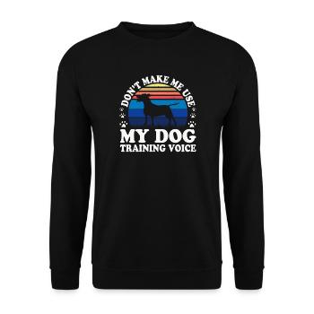 Dogs Dog Lover Dog Owner Gift - Unisex Sweatshirt - black - Front - Alina (178cm) & Michal (187cm)