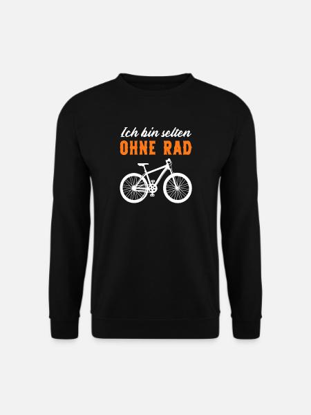 Selten Ohne Rad – lustige Fahrrad Sprüche - Unisex Pullover - Schwarz