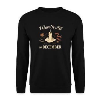 Feiertagskater-post-weihnachtsstimmungs-neujahr - Unisex Pullover - Schwarz - Vorne - Alina (178cm) & Michal (187cm)