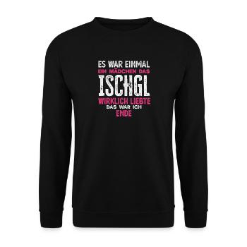 Funny après ski Ischgl Dear girls Alps - Unisex Sweatshirt - black - Front - Alina (178cm) & Michal (187cm)