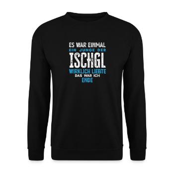 Funny après ski Ischgl Alps Party Young Love - Unisex Sweatshirt - black - Front - Alina (178cm) & Michal (187cm)