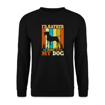 Dogs Dog Lover Dog Owner Gift - Unisex Sweatshirt - black - Front - Alina (178cm) & Michal (187cm)