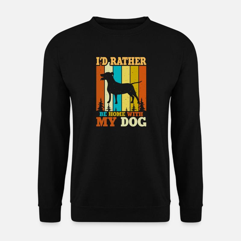 Hunde Hundeliebhaber Hundebesitzer Geschenk - Unisex Pullover - Schwarz