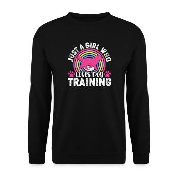Dogs Dog Lover Dog Owner Gift - Unisex Sweatshirt - black - Front - Alina (178cm) & Michal (187cm)