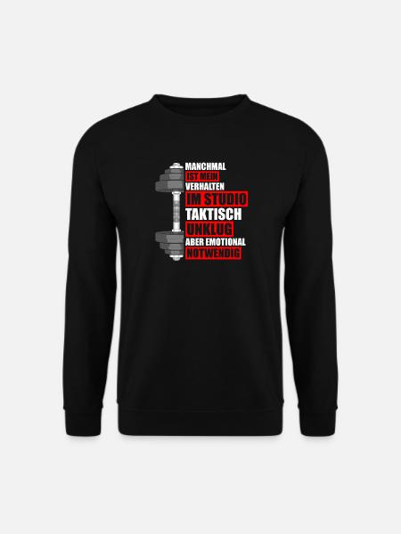 Verhalten Bodybuilding Bodybuilder Gym Kraftsport - Unisex Pullover - Schwarz