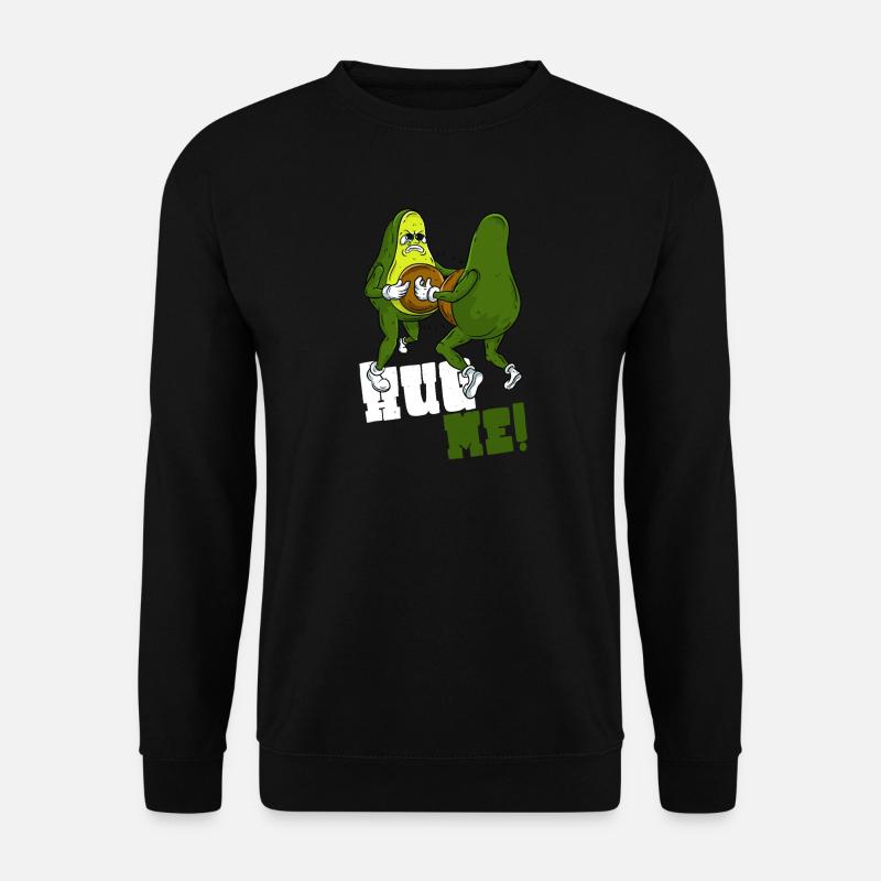 Avocado Umarmung - Unisex Pullover - Schwarz